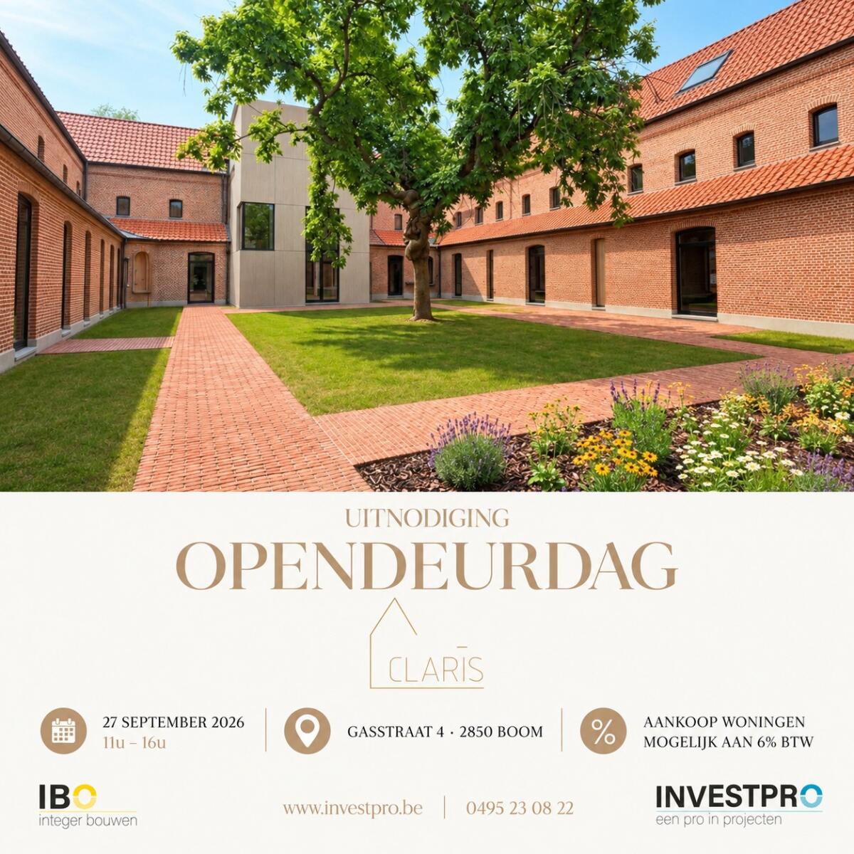 ✨ Ontdek het unieke woonproject Claris in Boom van dichtbij!